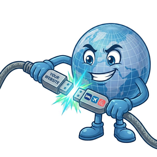 Globy Holding Cables to Sync Channel Manager PMS